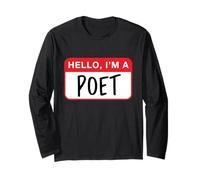 Ciao, Sono Un Poeta - Divertente Maglia a Manica