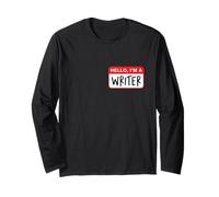 Ciao, Sono Uno scrittore - Divertente Maglia a Manica