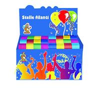 Ciao- Stelle filanti di carta (espositore da 100 rotoli), multicolor