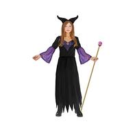 Ciao Abito Strega Malefica Costume Halloween Nero Viola Bambina