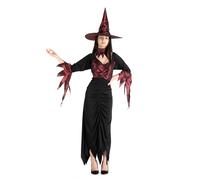 Costume da Strega per Donna e Ragazza - Perfetto per Halloween e Feste