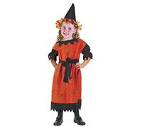 Ciao-Costume bambina Streghetta Spiderella, 3-4 anni travestimento, Arancione/Nero, 61326.3-4.DS