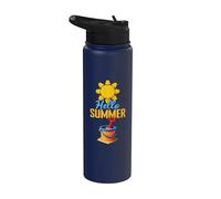 Ciao Summer Squad Mattoni Builder Building Block Beach Stainless Steel Insulated Water Bottle