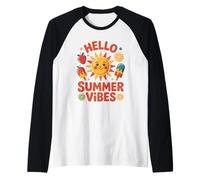Ciao Summer Vibes Sunshine Cartoon Maglia con Maniche Raglan
