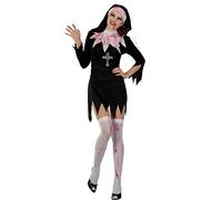 Ciao-Costume Suora Zombie, Taglia Unica Adulto, Colore Bianco,Nero, 62184