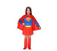 Ciao-SuperGirl Costume Bambina Originale DC Comics (Taglia 8-10 Anni) Super Heroes, Colore Blu/Rosso, 11680.8-10