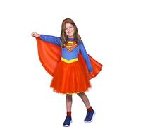 Ciao-SuperGirl Fashion Costume Travestimento Bambina Originale DC Comics (Taglia 8-10 Anni) con Gonna in Tulle Superman, Colore Blu, Rosso, 11762.8-10