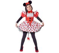 Ciao- Topina Pois Costume Travestimento Bambina, Colore Rosso/Bianco, 4-5 Anni, 13044.4-5