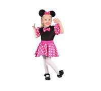 Ciao Abito Topina Rosa Costume Carnevale con orecchie Finte Bambina