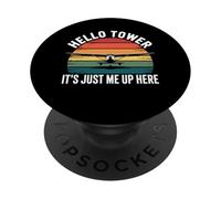 Ciao torre sono solo io qui Flight Pilot First Solo PopSockets PopGrip Adesivo