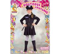 Ciao Travestimento Costume Carnevale Poliziotta Nero Bambina