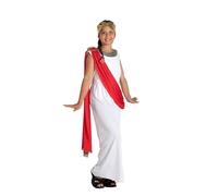 Ciao travestimento Romana Puella Roma Antica Costume Bambina, Bianco, 5-7 anni, 61229.M