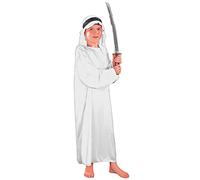 Ciao travestimento Sceicco Arabo Costume Bambino, Bianco, L (7-9 anni), 61209.L