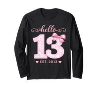 Ciao tredici EST 2013 13° Compleanno Coquette 13 Anni Maglia a Manica