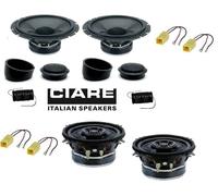 CIARE KIT 6 CASSE CW 170Z CT142 CXE104 WOOFER TWEETER FIAT PUNTO 2-3 ANT POST