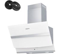 Ciarra AW6736NW Cappa aspirante decorativa inclinata 60 cm A+++ Bianco