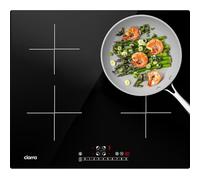 CIARRA AWBBIH4B Piano Cottura a Induzione da Incasso 60 cm, 4 Piastre con Power Booster Touch, 9 Livelli di Potenza, Timer, Sicurezza Bambini, Spegnimento Automatico