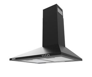 CIARRA Cappa Aspirante 60cm CAB6201A Nero 370m³/h Cappa da Cucina 3 livelli illuminazione a LED Filtro ai Carboni Attivi Cappa a Parete Piramide Aria di Scarico