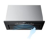 CIARRA CBCB5931A Cappa Aspirante Integrata da 52 cm, con Controllo a Onda, Luce LED, Filtro a Carbone, Opzioni di Ricircolo e Canalizzazione, Cappa da Cucina Sottile Sottolavello