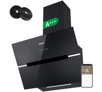 Cappa Aspirante Inclinata 60 Cm Cappa Da Cucina 650M³/H Con Filtro C