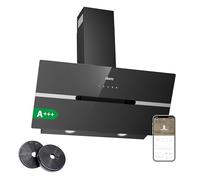 CIARRA CBCB9736F Cappa Aspirante Inclinata Nero 90 cm Energetica