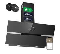 CIARRA CBCB9736F Cappa Aspirante Inclinata 90cm 60dB Nero