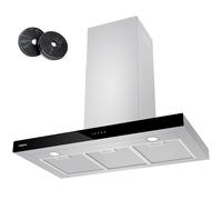 Ciarra CBCS9102 Cappa aspirante lineare 90cm 650m3/h 4 velocità Classe A+++ Acciaio inossidabile