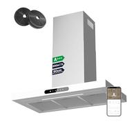 CIARRA CBCW9102 Cappa Aspirante 90 cm 650 m³/h, Cappa da Parete Bianco