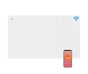 CIARRA CBHTD15A-W Radiatore a Inerzia da 1500W con Ceramica e Pellicola Riscaldante - WiFi, Programmatore, Blocco Bambini - Distribuzione Uniforme del Calore - Protezione Antigelo(10-20 m²)