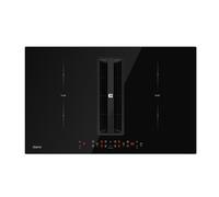 CIARRA ONE CBBEH834BBFF - Piano cottura a induzione integrato con cappa aspirante 80 cm, con due zone flessibili PerfectFry Plus CombiZone PowerBoost Touch Funzionamento AutoOn, Stop&Go 7000 W
