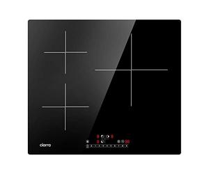 Ciarra Piano Cottura 3 Fuochi 60CM 6600W | PowerBoost, Accelera il Processo di Cottura, TouchSelect,Timer, CBBIH3B