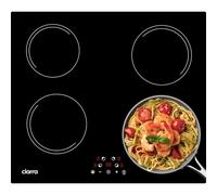Ciarra Piano Induzione 4 Fuochi da Incasso 60 cm | 6000W, Controllo Touch, 9 Livelli, Timer, Limitatore di Potenza, Facile Pulizia