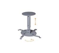 Ciatti Supporto videoproiettore da soffitto PJMN 10 – 3 altezze, portata 15 kg, argento