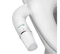 Ciays Bidet Attachment for Toilet Ultra-Slim Bidet Sprayer Non-Electric Dual Nozzle for Feminine/Posterior Wash Bidet Toilet Attachment with Pressure Controls，Sliver/White Standard