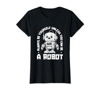 Cibernetica Tecnologia Intelligenza - Cyborg Robot Robotica Maglietta, Donna, Nero, M