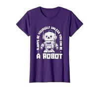 Cibernetica Tecnologia Intelligenza - Cyborg Robot Robotica Maglietta, Donna, Viola, L