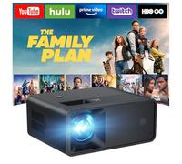 CiBest Mini proiettore 2025 aggiornato Full HD 1080P compatibile con proiettore video portatile, proiettore di piccoli film, compatibile con iOS/Android/Windows/TV Stick/Box/USB/HDMI