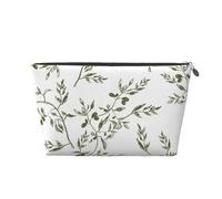 Cibi e bevande disegnati a mano con ramo d'ulivo, Borsa da toilette Borsa per trucco Borsa per cosmetici Borsa da toilette da viaggio portatile