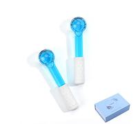 CIBLUTY GLOBES - Palline per occhi, 2 palline blu per il viso, per massaggiare, massaggiatori per la pelle fredda, stringono la pelle, riducono il gonfiore e le occhiaie, migliorano la circolazione.