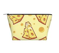 Cibo al formaggio, Borsa da toilette Borsa per trucco Borsa per cosmetici Borsa da toilette da viaggio portatile