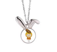 Cibo Biscotto Dolce Snack Cuocere Delizioso UU Coniglio Collana Ciondolo Bunny Animale Gioielli Regalo