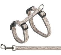 Cibo con guinzaglio 27-45 cm/13 mm grigio/beige