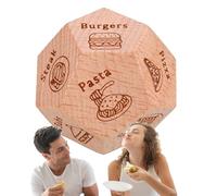 Cibo Dadi per un appuntamento notturno - Craps per decidere un pasto per un appuntamento notturno, Craps divertenti per appuntamenti per il cibo, Idee romantiche per coppie, Regali in legno di