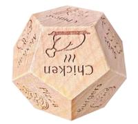 Cibo Dadi,Piccoli dadi decisionali per cena | Set di dadi per cibo in legno, esperienza straordinaria, dadi decisionali a 12 lati per un appuntamento notturno, decisore di dadi alimentari Portti