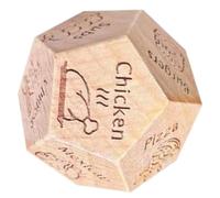 Cibo Dadi - Strumento per prendere decisioni sui pasti, set di dadi da cucina creativi | dadi portatili per la scelta degli alimenti, dadi interattivi per la pianificazione dei pasti