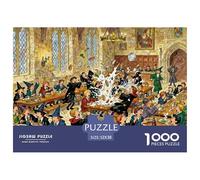 Cibo della mensa della scuola di magia Puzzle in Legno Impermeabile DIY Puzzles Da 1000 Pezzi Regali Per Adulti Sfidanti E Rompicapo Giochi Di Impegnativi