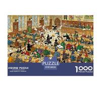 Cibo della mensa della scuola di magia Puzzle in Legno Impermeabile Puzzles Da 1000 Pezzi Regali Per Adulti Colorati Per Decorazioni Domestiche