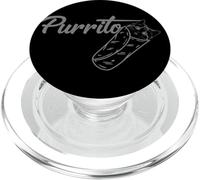 Cibo e cucina messicana - Gatto carino in un burrito PopSockets PopGrip per MagSafe