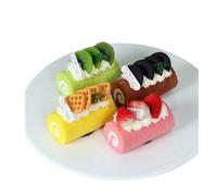 cibo finto. Food 4pcs Fake Cake Decorations Simulation Cake Model Desktop Cake Ornament Photo Prop Fake Desserts