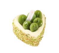 cibo finto. Food 6PCS Dessert Fake Cake Model Home Furnishing Photography Props Home Decoration Heart Shape Fake Desserts